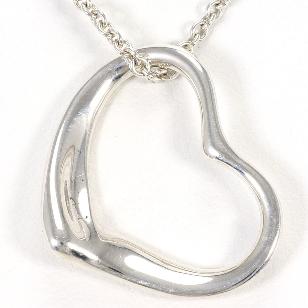 Tiffany & Co. Open Heart Silver Necklace, Total Weight 4.5g, 40cm, Jewelry